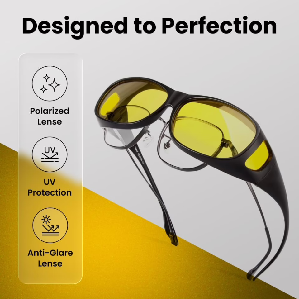 What's included in the PolorVision driving glasses package